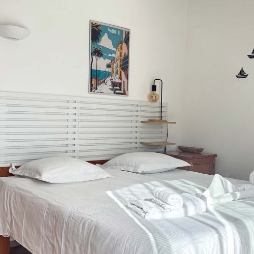 Chambre double balcon côté mer