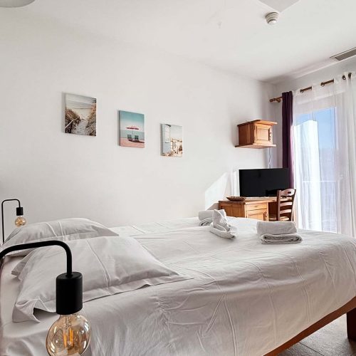Chambre double balcon côté mer